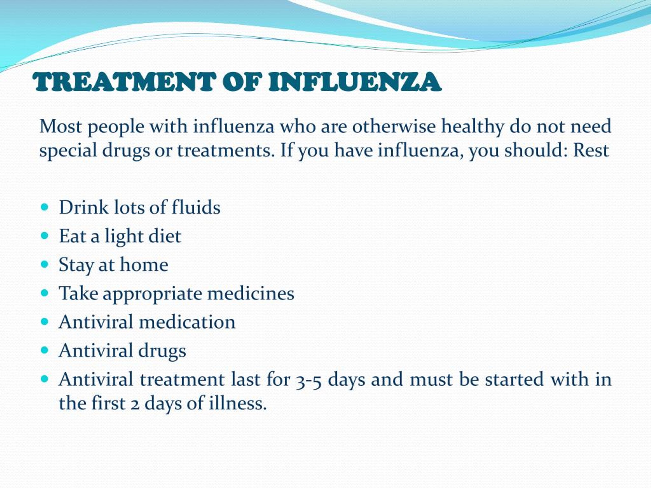 Ppt Influenza Symptoms Causes Treatment And Prevention Powerpoint Presentation Id7494395 9453