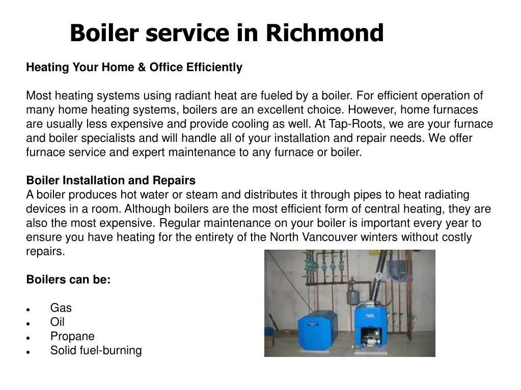 Ppt Boiler Repair In Vancouver Powerpoint Presentation Free