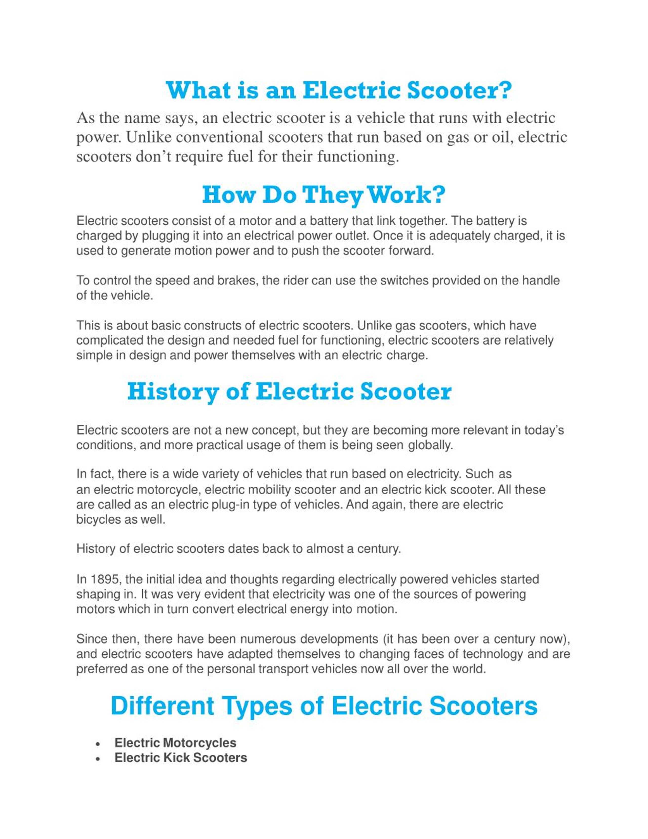 research paper on electric scooter