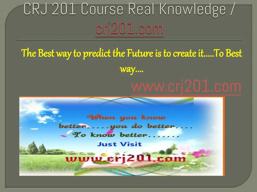 crj 201 course real knowledge crj201 com n.