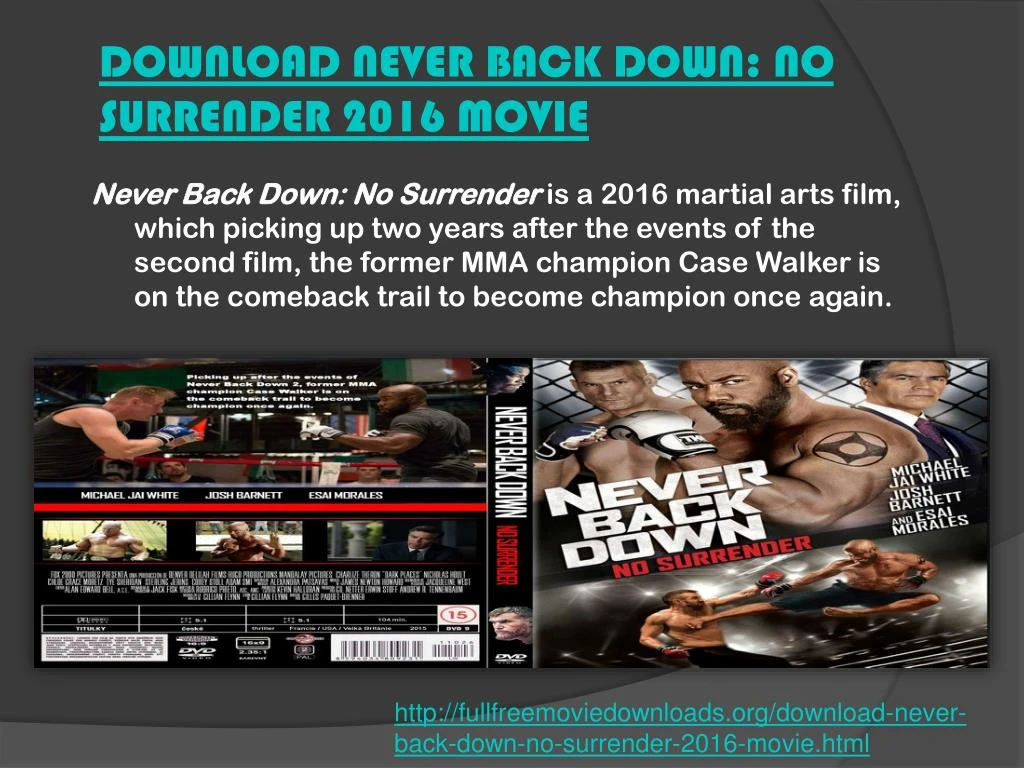 never back down 3 full movie hd download