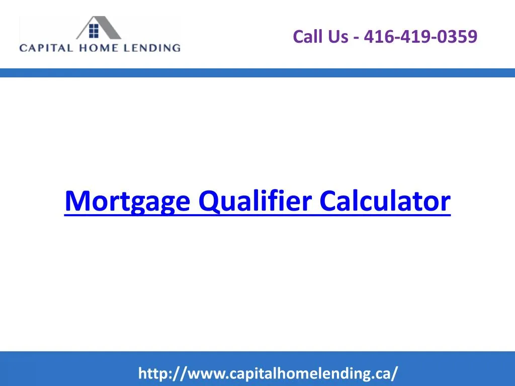 mortgage qualifier calculator n.