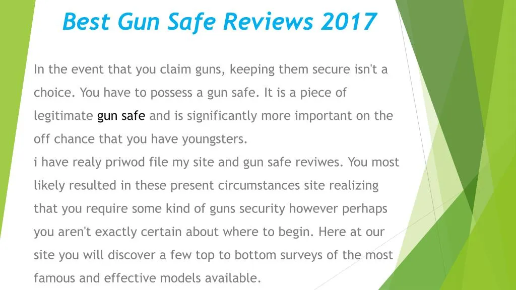 best gun safe reviews 2017 n.