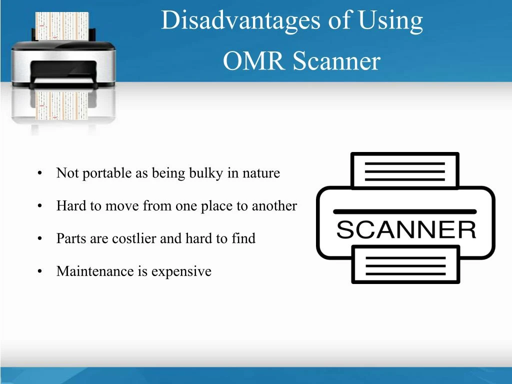 Disadvantages Of Omr