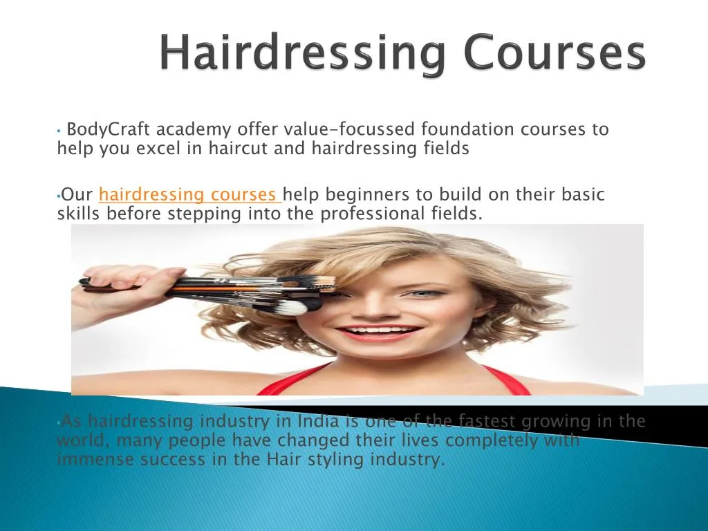 personal presentation hairdressing