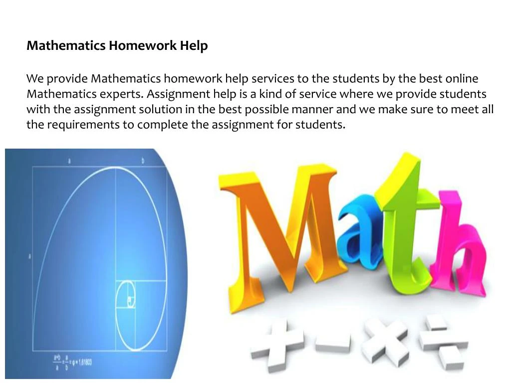 Provide homework help