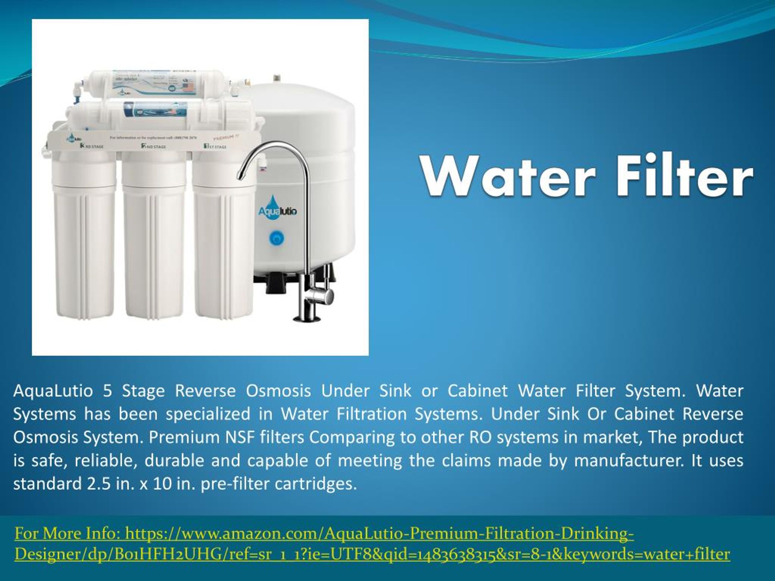 presentation water filter
