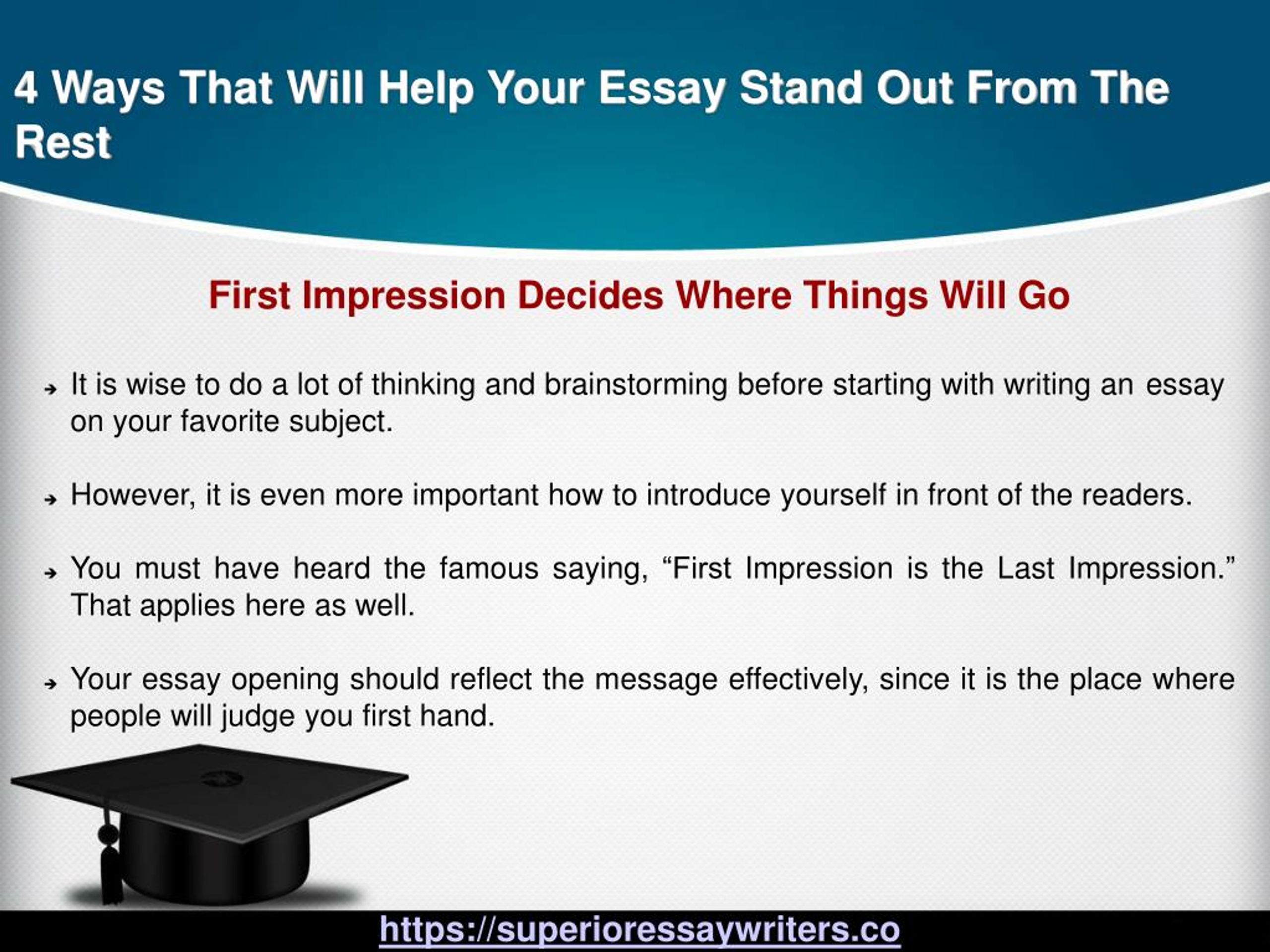 how to make your essay stand out