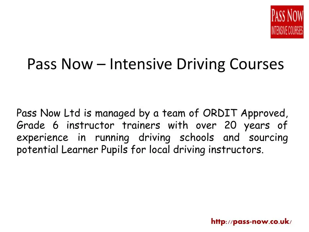 pass now intensive driving courses n.