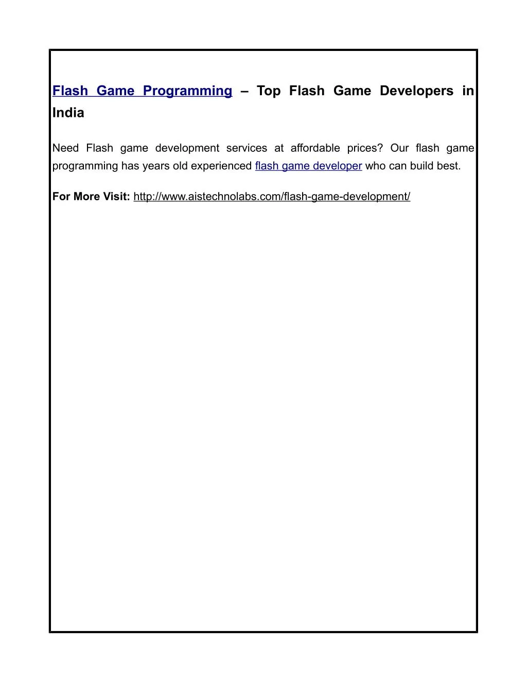 flash game programming top flash game developers n.