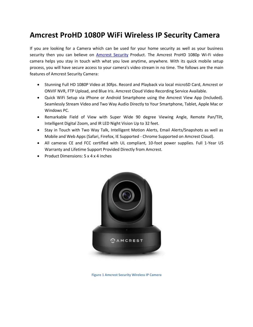 amcrest prohd 1080p wifi wireless ip security n.
