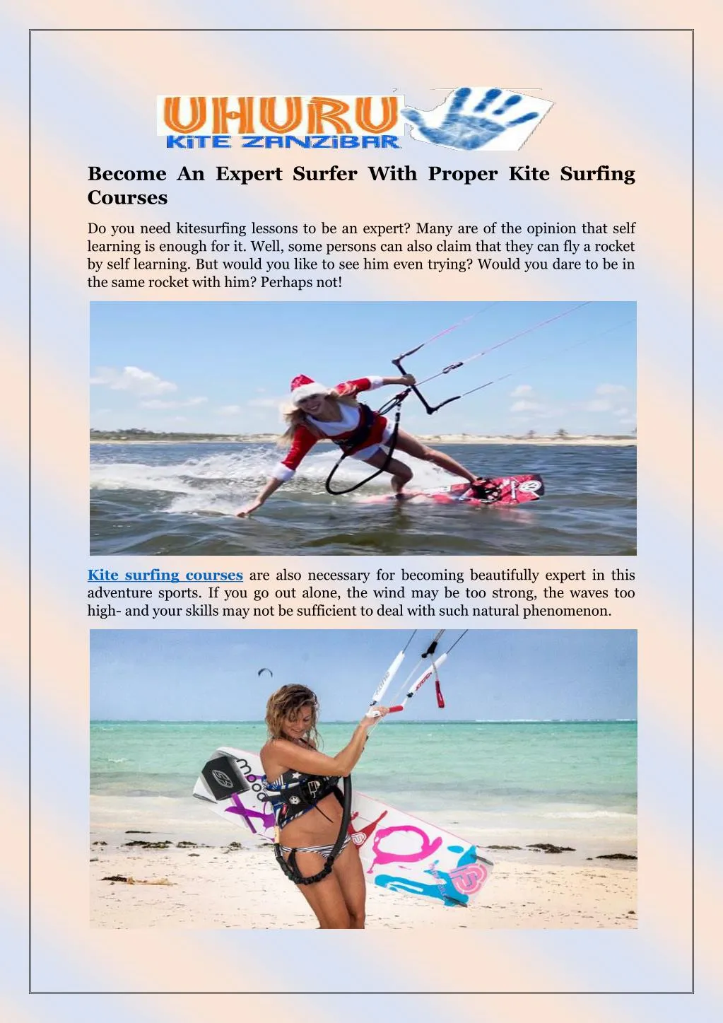 become an expert surfer with proper kite surfing n.