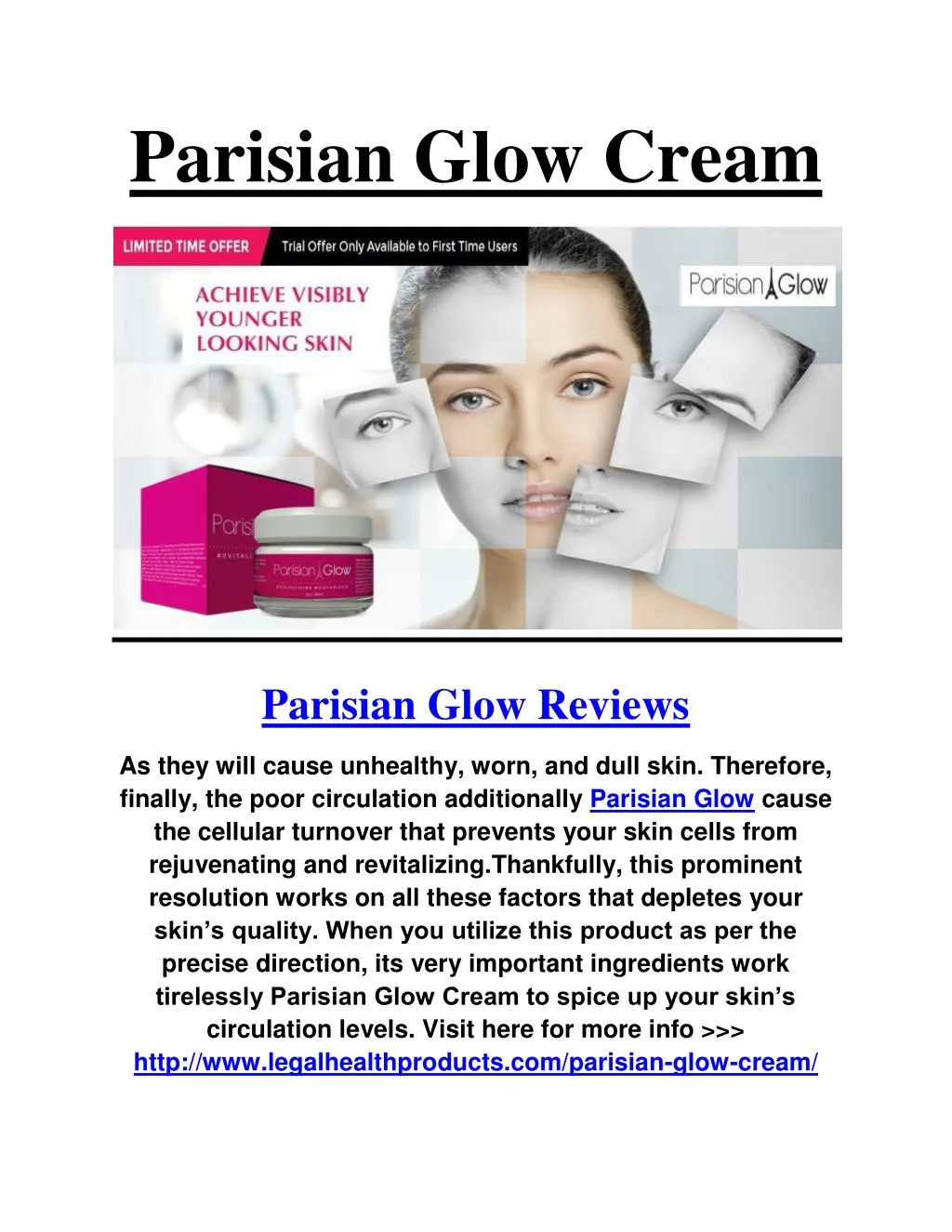 first glow cream