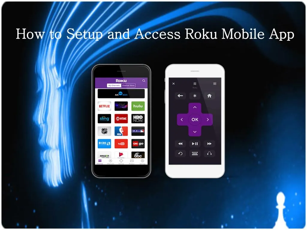 how to setup and access roku mobile app n.