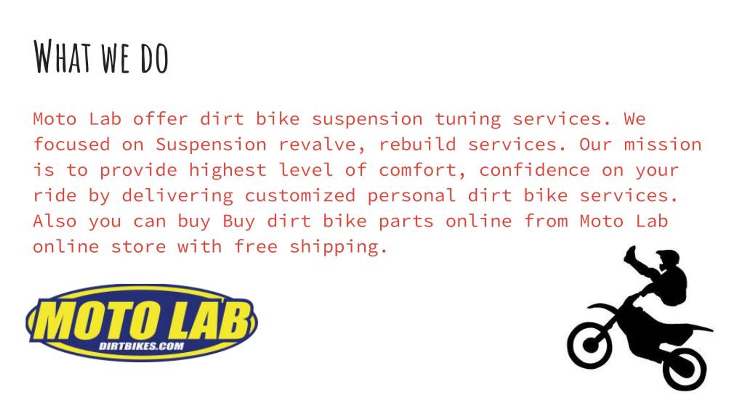 dirt bike parts store