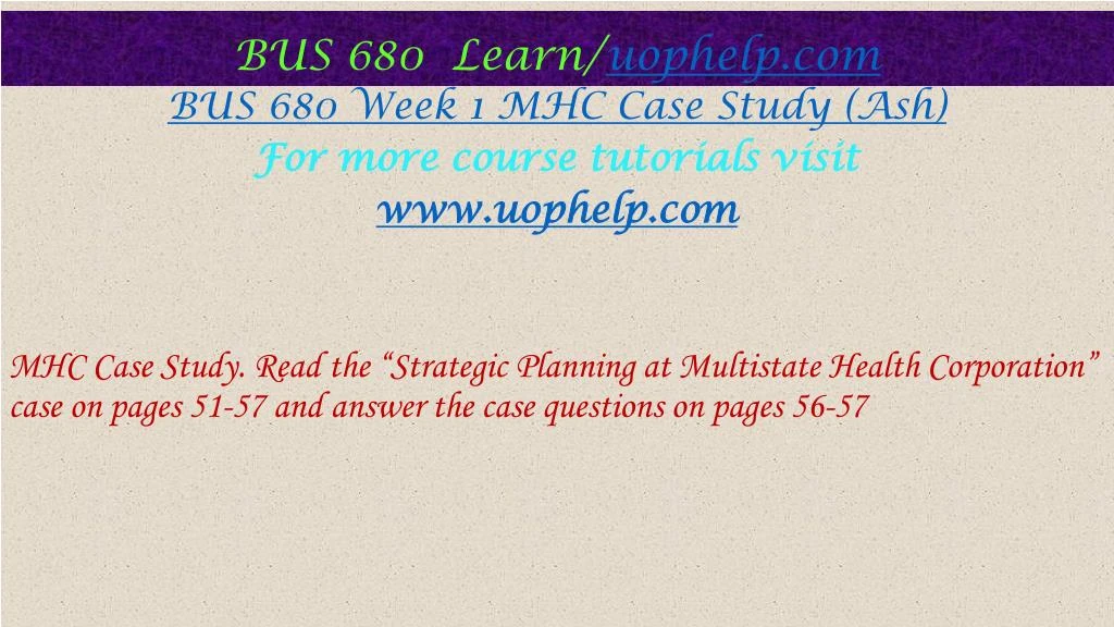 mhc case study mhc case study