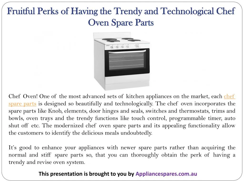 Ppt Fruitful Perks Of Having The Trendy And Technological Chef