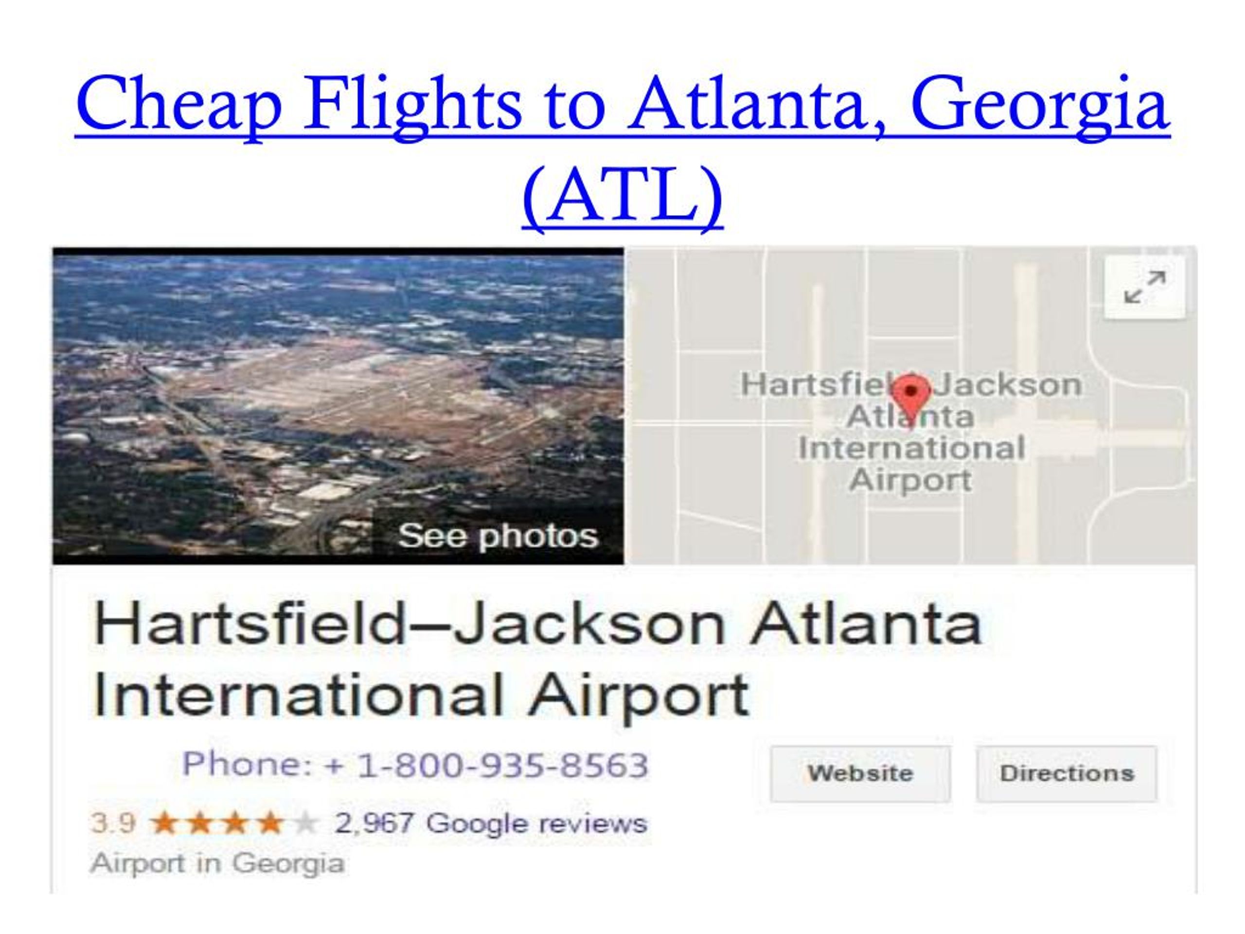 PPT Cheapest Atlanta flight Ticket flights from Atlanta today