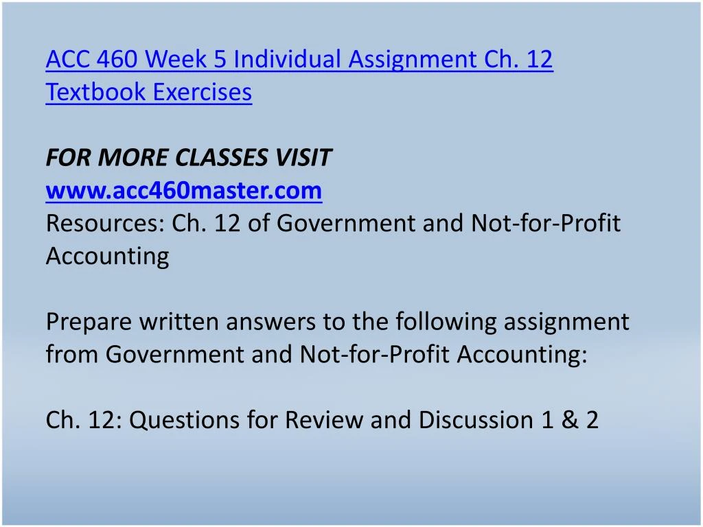 acc 460 textbook exercises 2 4 5 6 chapter 2 6 acc 460 textbook exercises 2 4 5 6 chapter 2 6