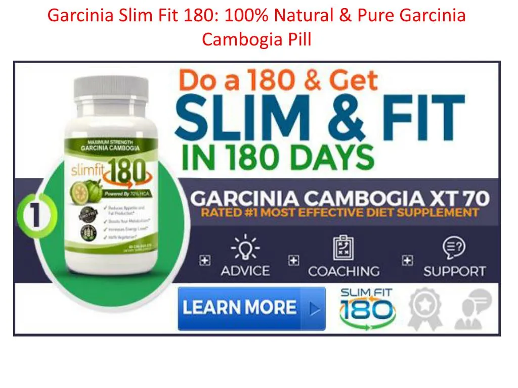 garcinia slim fit 180 100 natural pure garcinia n.