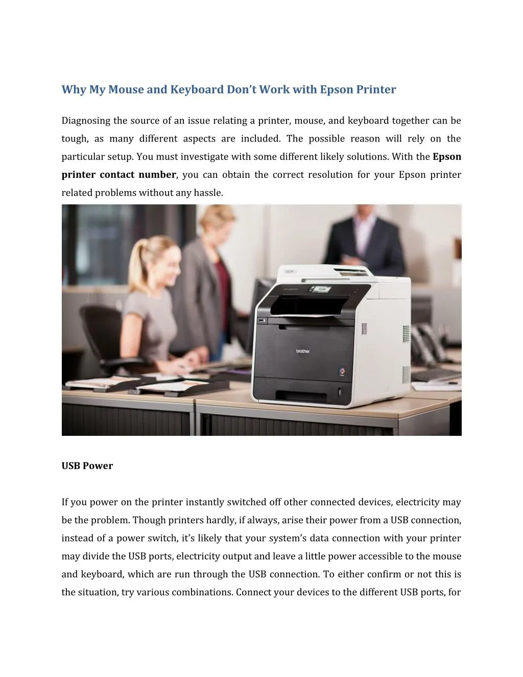 PPT Why My Mouse and Keyboard Don’t Work with Epson Printer