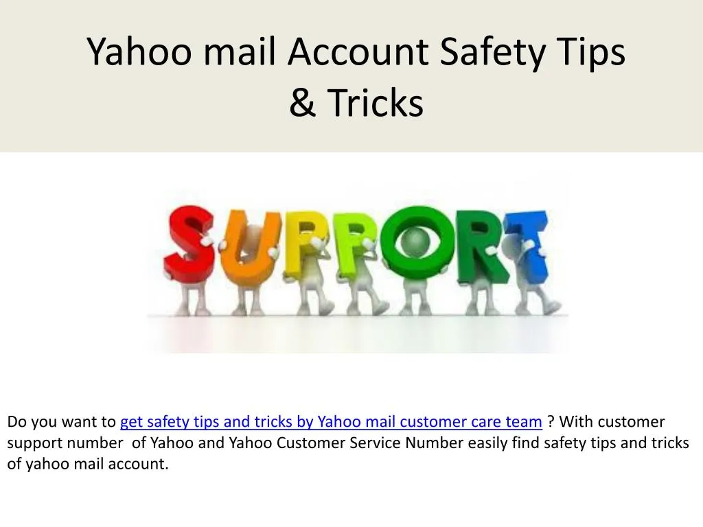 PPT - Get mail safety tips and tricks by yahoo mail customer care team ...