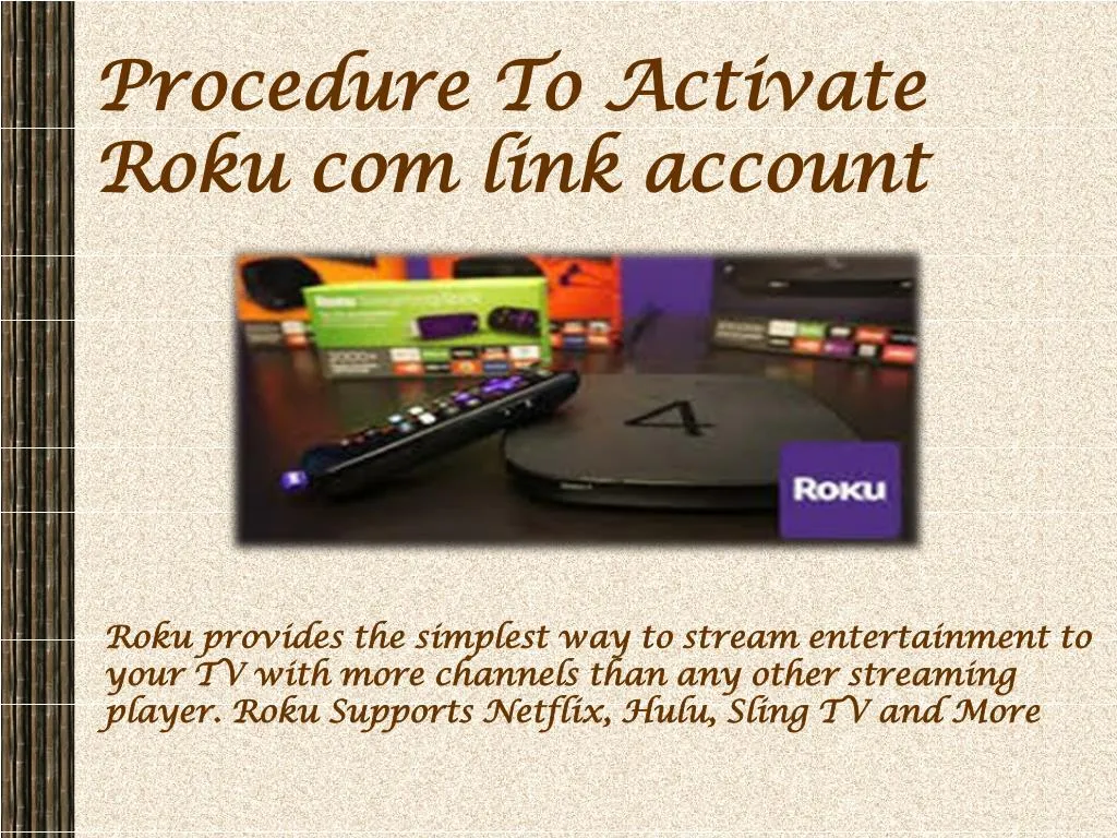 procedure to activate roku com link account n.