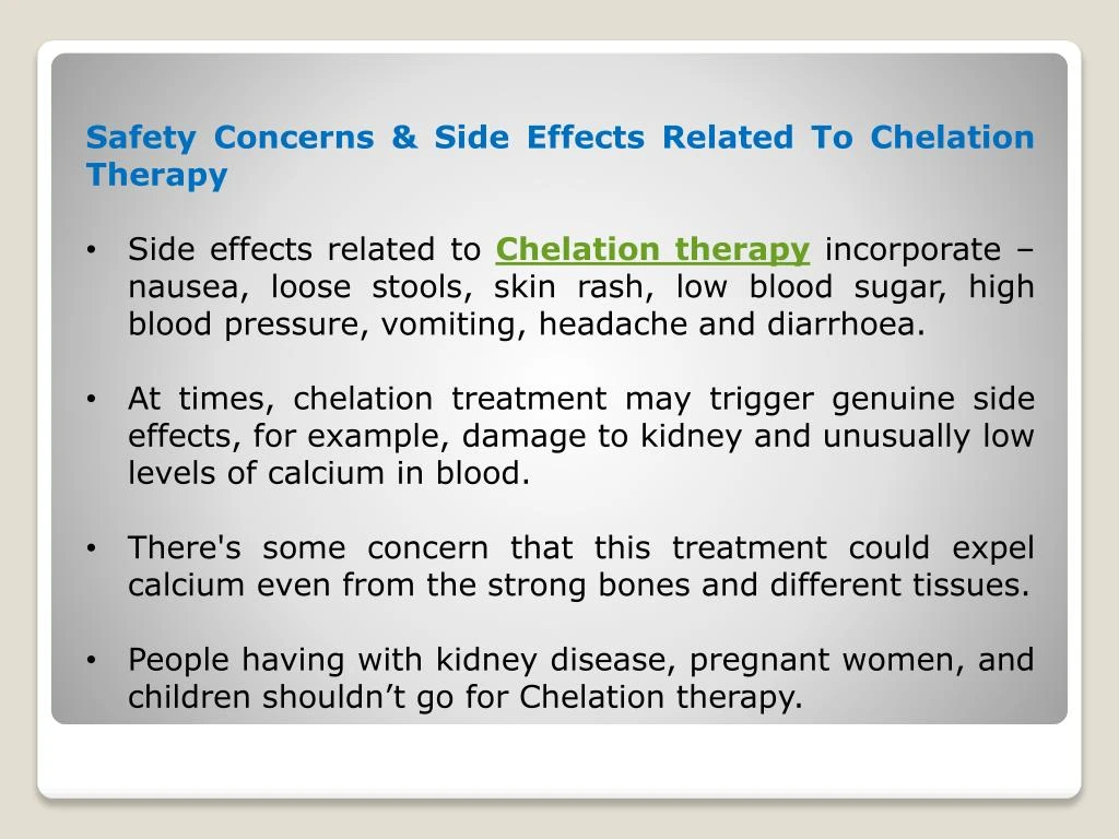 PPT - Chelation Therapy Plays An Important Role In Treatment Of Your ...