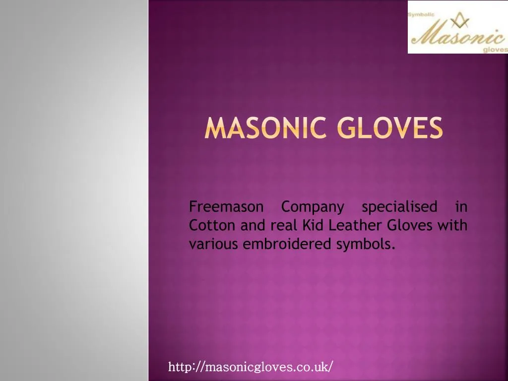 masonic gloves n.