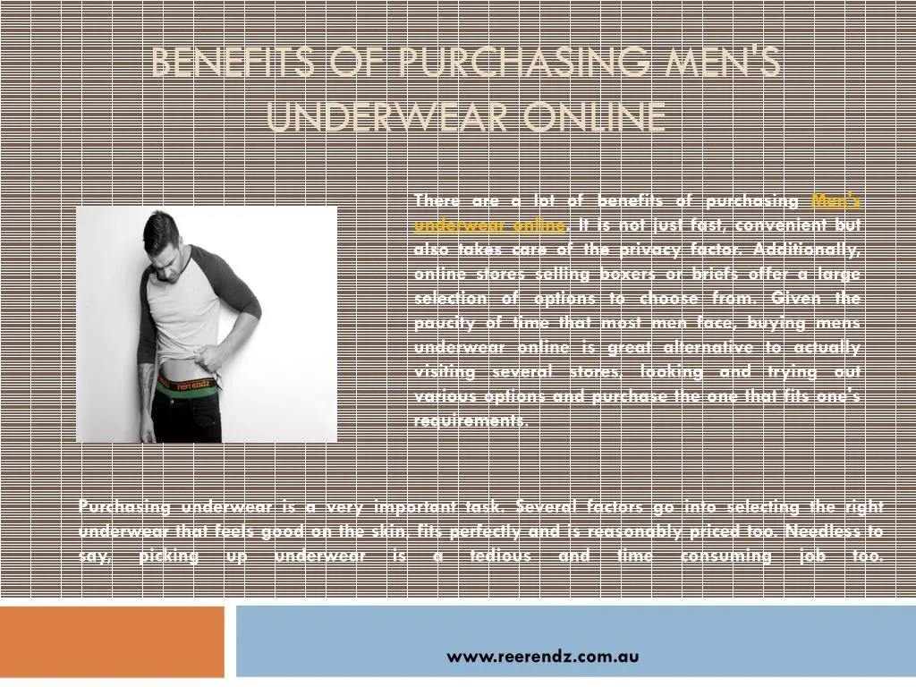 PPT Benefits of Purchasing Men's Underwear Online PowerPoint Presentation ID7509231