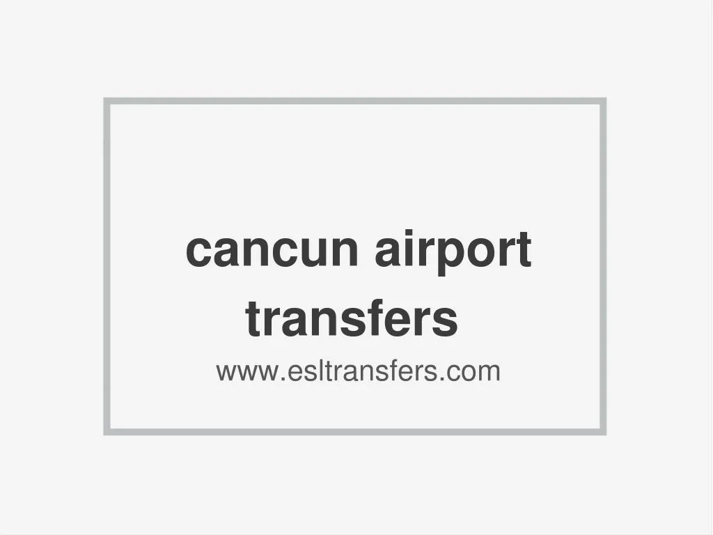 cancun airport n.