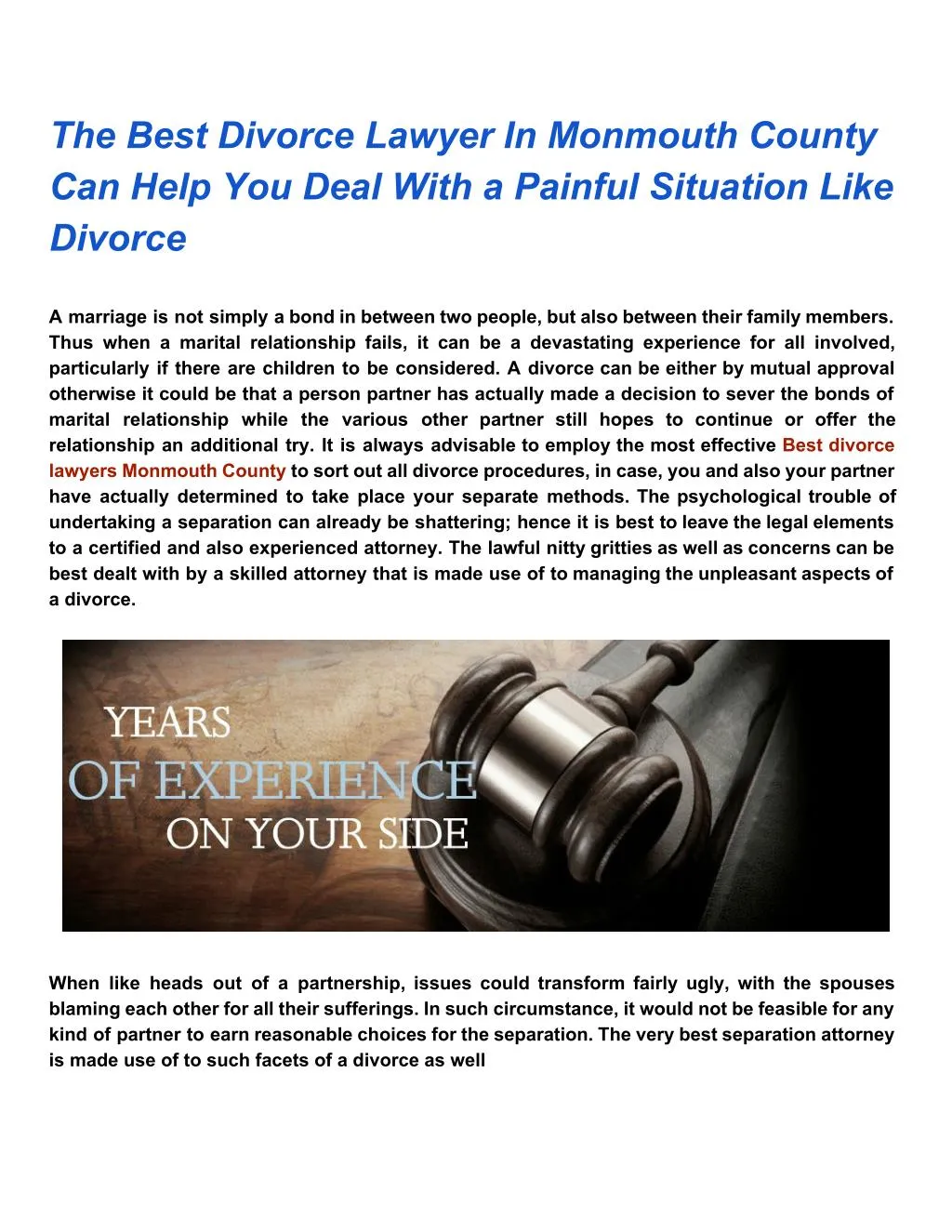 PPT The Best Divorce Lawyers In Monmouth County Can Help