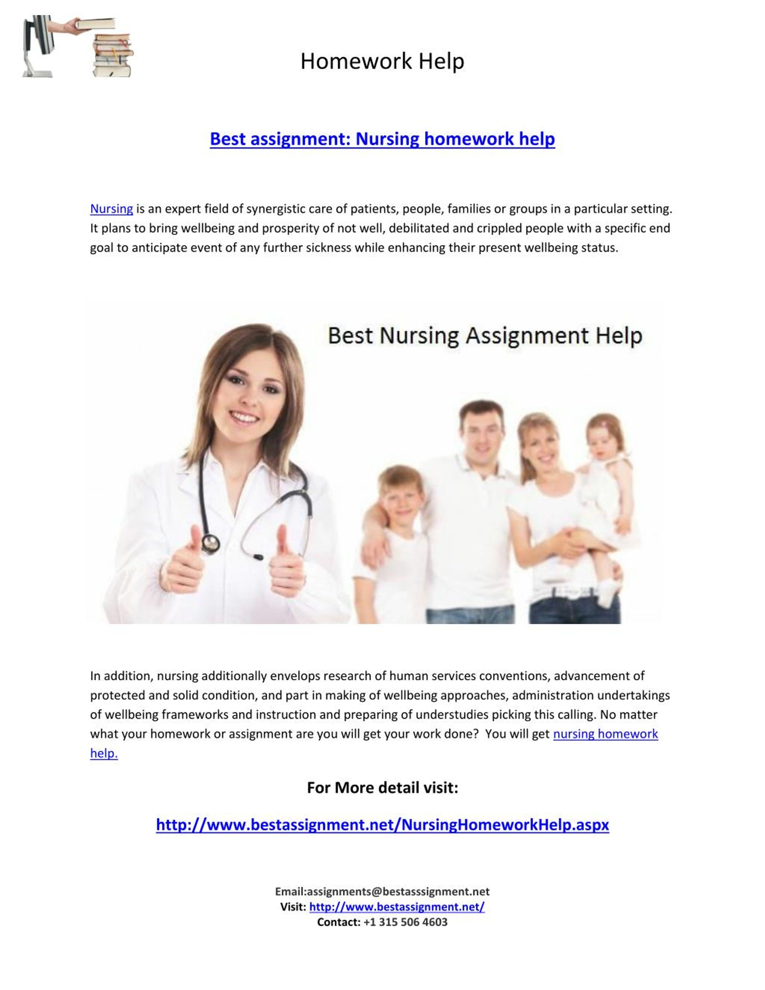 help with nursing homework