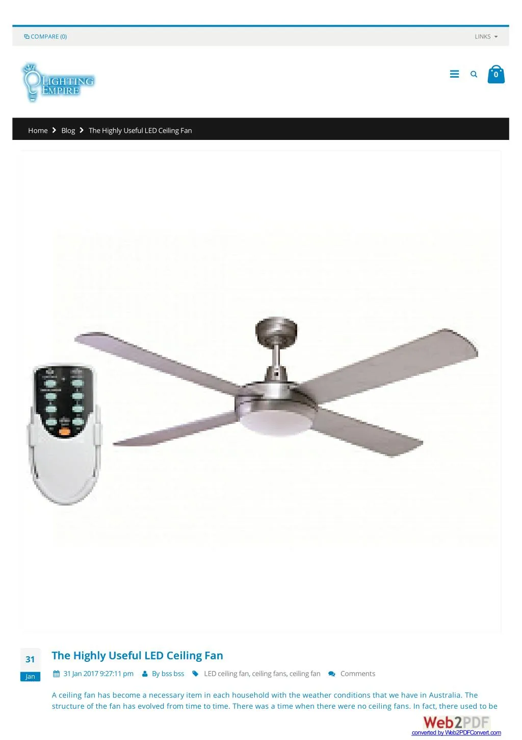 Ppt The Highly Useful Led Ceiling Fan Powerpoint Presentation