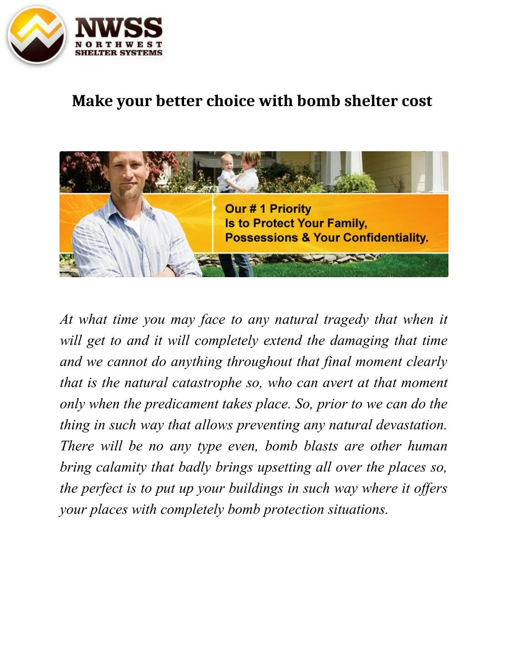 make your better choice with bomb shelter cost n.