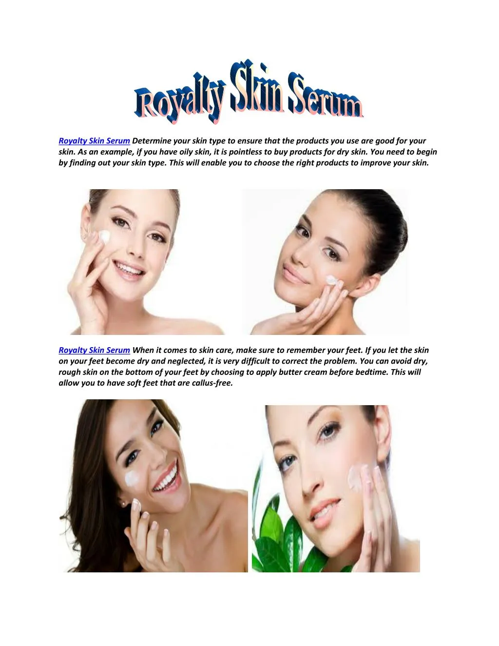 royalty skin serum determine your skin type n.