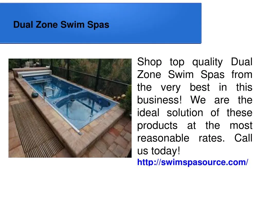 swim spa dual zone