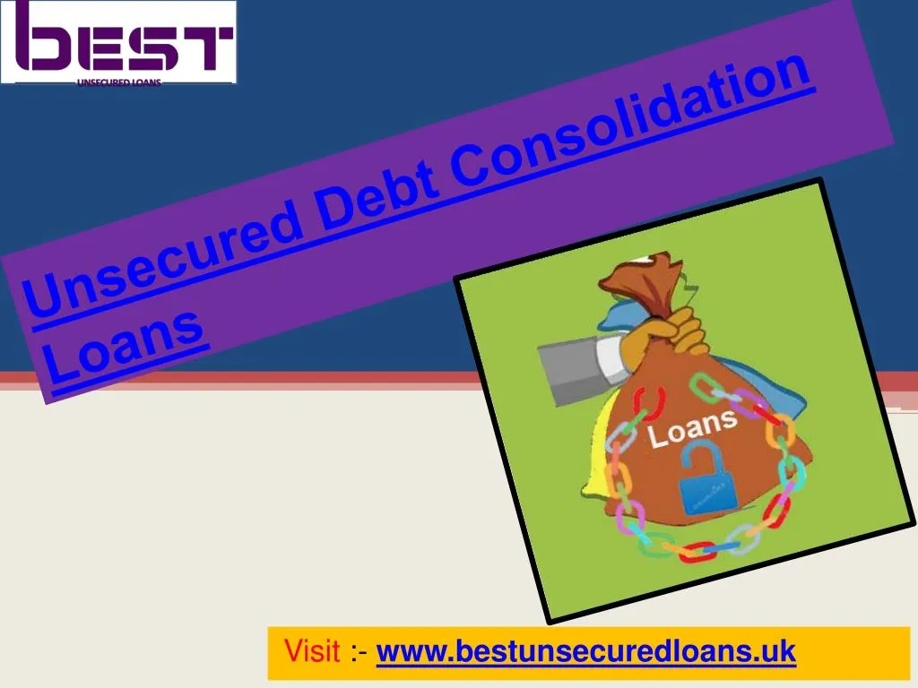 unsecured debt consolidation loans bad credit loans