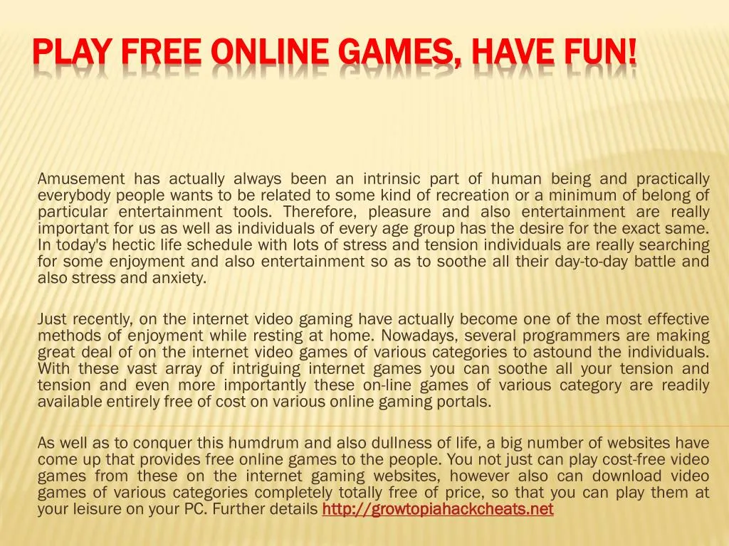 play free online games have fun n.