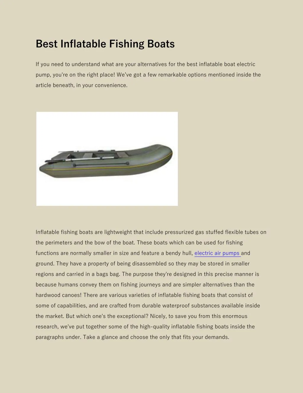 best inflatable fishing boats n.