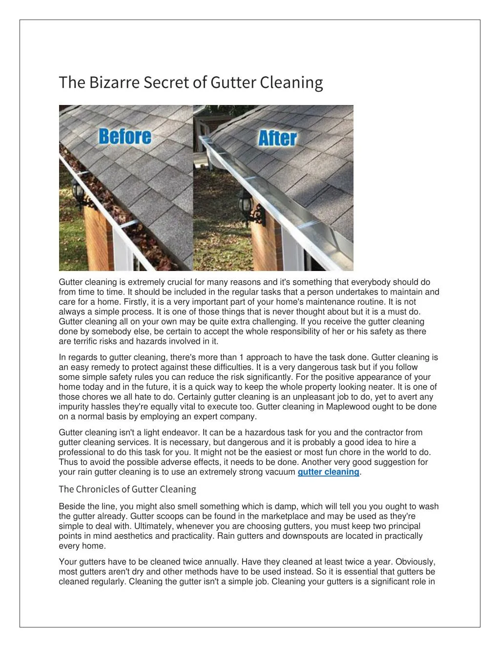 PPT gutter cleaning bristol PowerPoint Presentation, free download