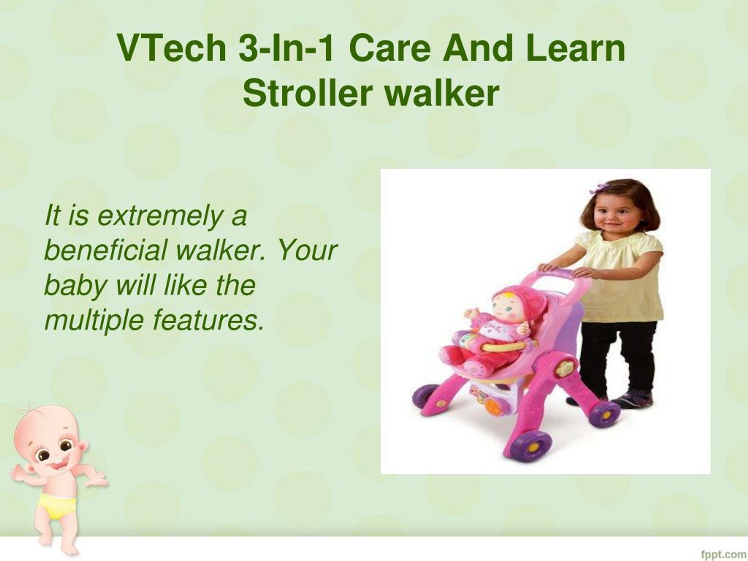 vtech 3 in 1 care and learn stroller