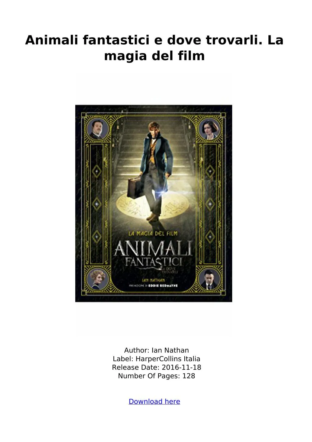 scaricare animali fantastici e dove trovarli