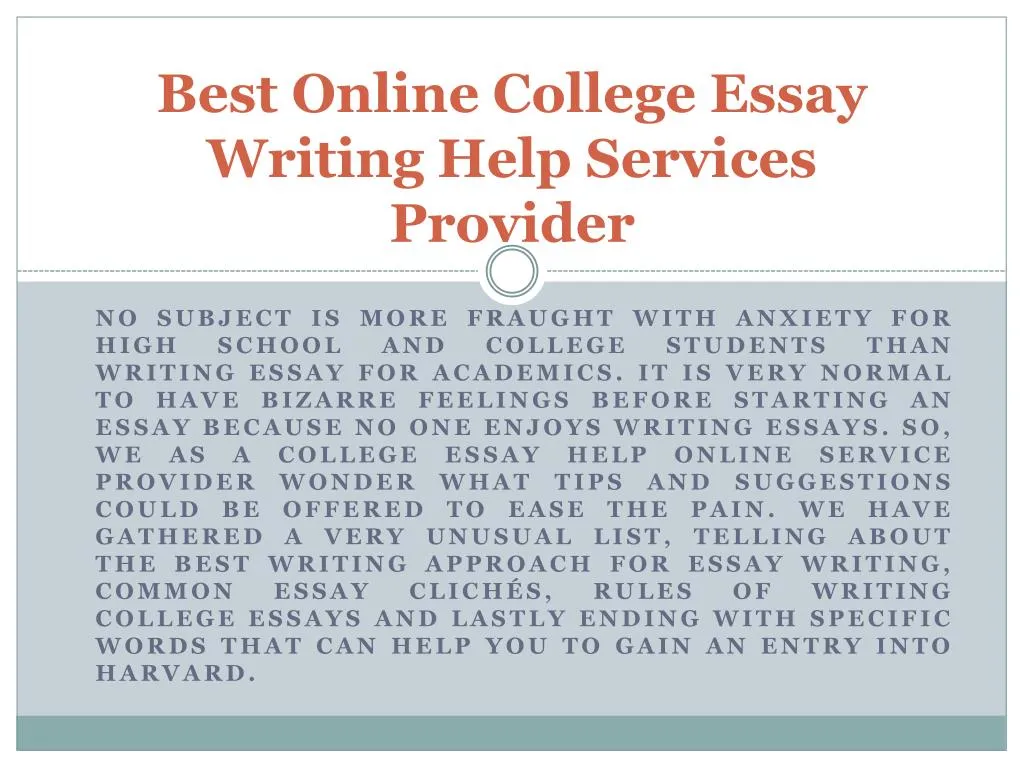 Essay Writing Help