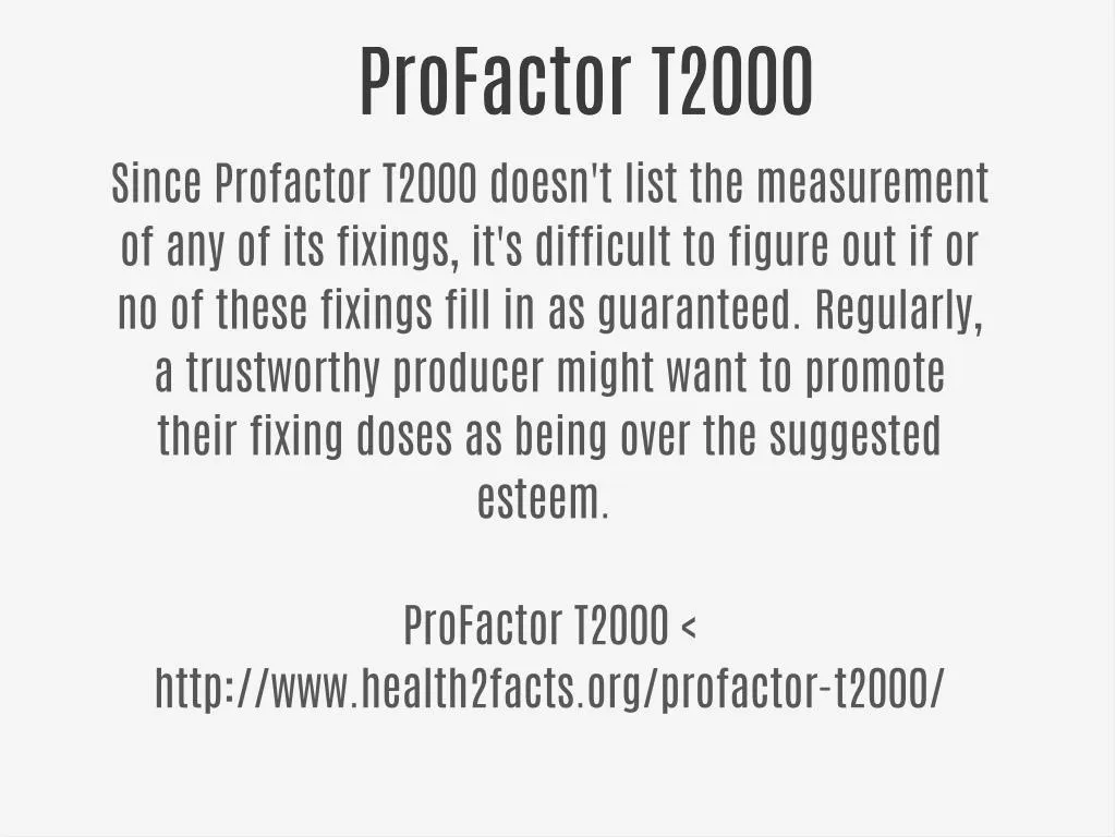 profactor t2000 profactor t2000 n.