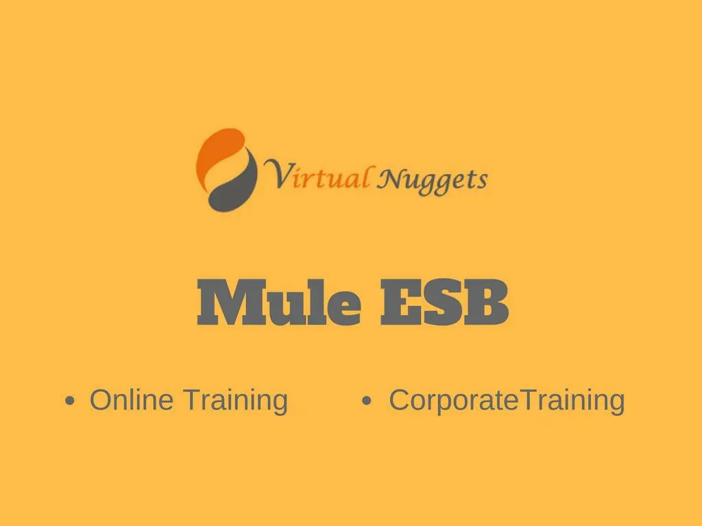 mule esb tutorial ppt