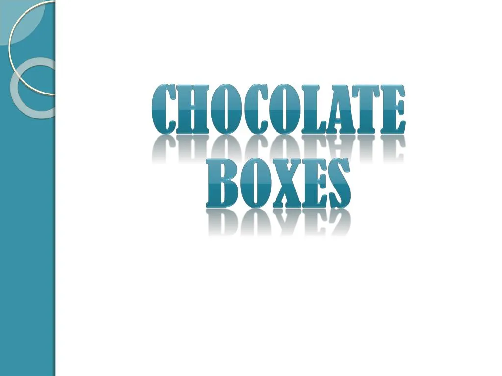 chocolate boxes n.