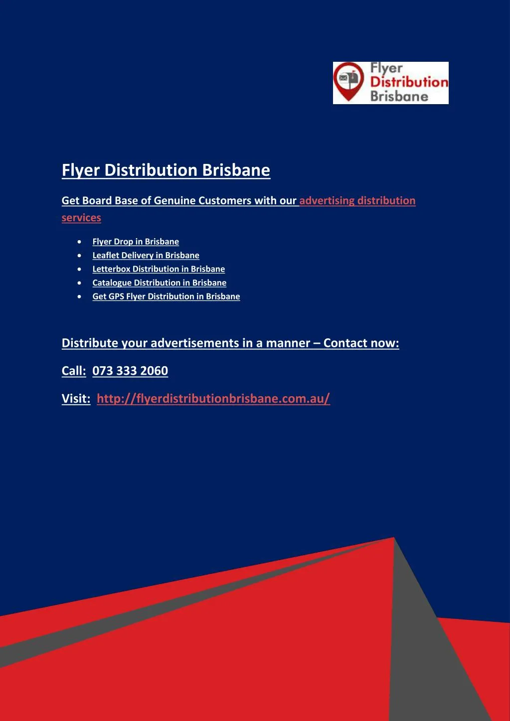 PPT Letterbox Distribution in Brisbane to Achieve Your Marketing