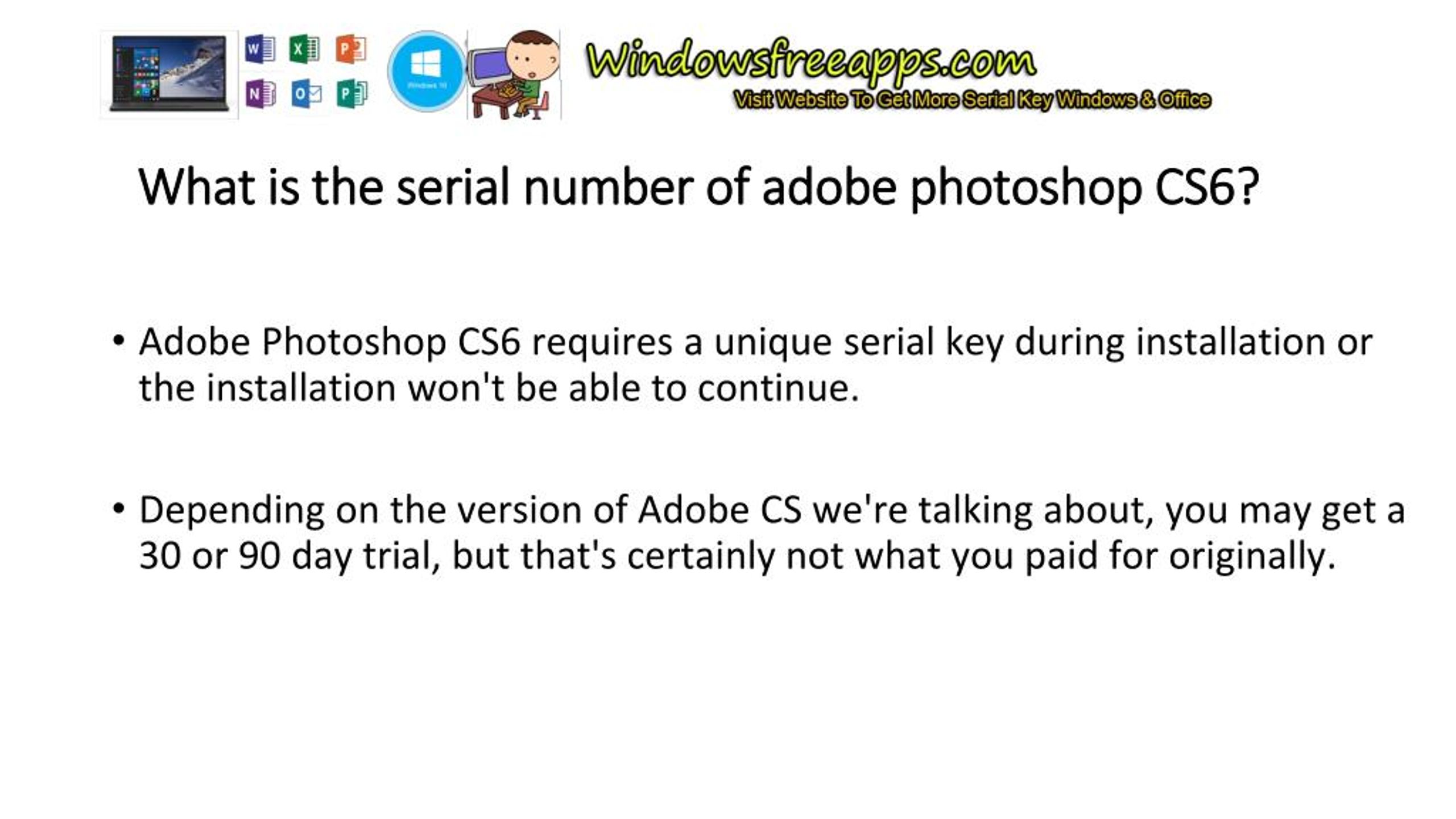 install adobe photoshop serial number cs6