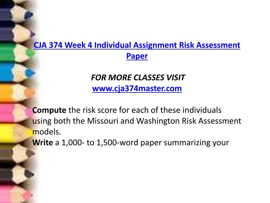 risk assessment paper cja 374 This is sample data for demonstration and discussion purposes only page 1 detailed risk assessment report executive summary during the period june 1, 2004 to june 16, 2004 a detailed information security. risk assessment paper cja 374 This is sample data for demonstration and discussion purposes only page 1 detailed risk assessment report executive summary during the period june 1, 2004 to june 16, 2004 a detailed information security.